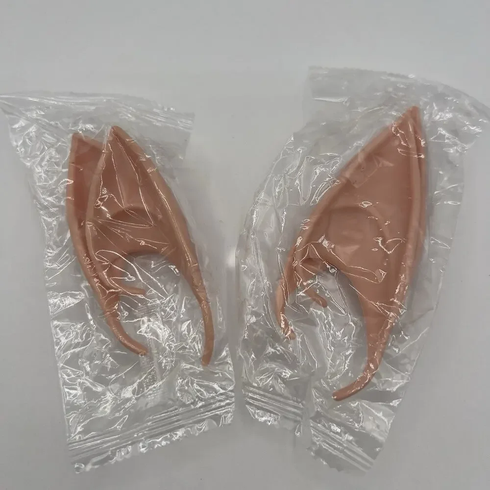 Gold Elf Fairy Tiara with Iridescent Gem & 4 Elf Ears Halloween Cosplay Princess - Picture 9 of 12